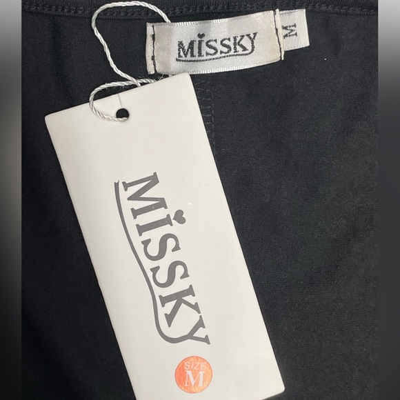 Black MiSSKY Wrap Dress Size: Medium - Picture 7 of 8